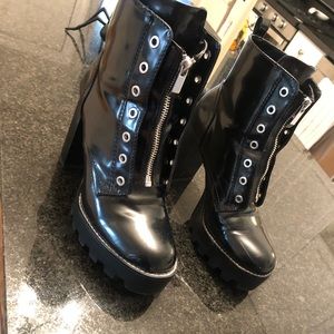 Zara Biker Boot w/Zipper